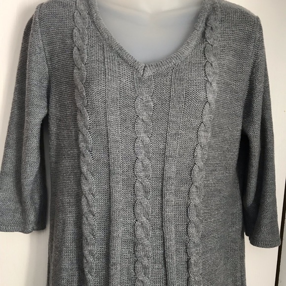 Large Gray sweater dress - Picture 2 of 3